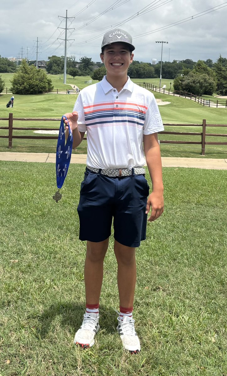 FrazierForTexas's tweet image. Shoutout to our G-Man for taking 3rd today on the Medalist @NTXPGA  series. From the big boy tee box 💪🏼 ⛳️