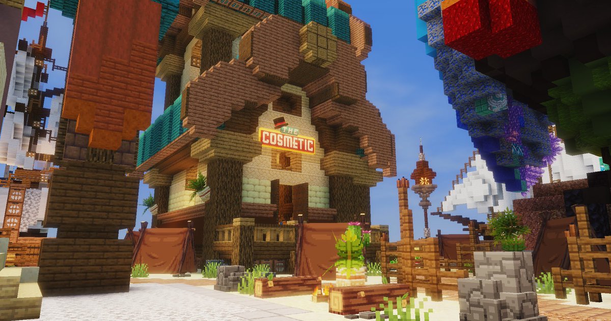 Take a trip down to The Cosmetic and build with style!🎩 (Creative Server Coming Soon!) #Minecraft