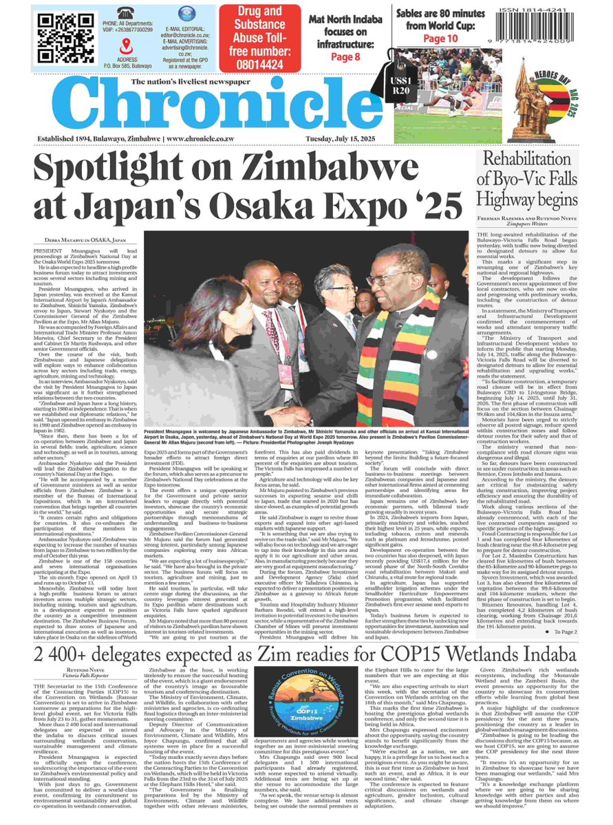 Your Daily paper is out. . .Get a read