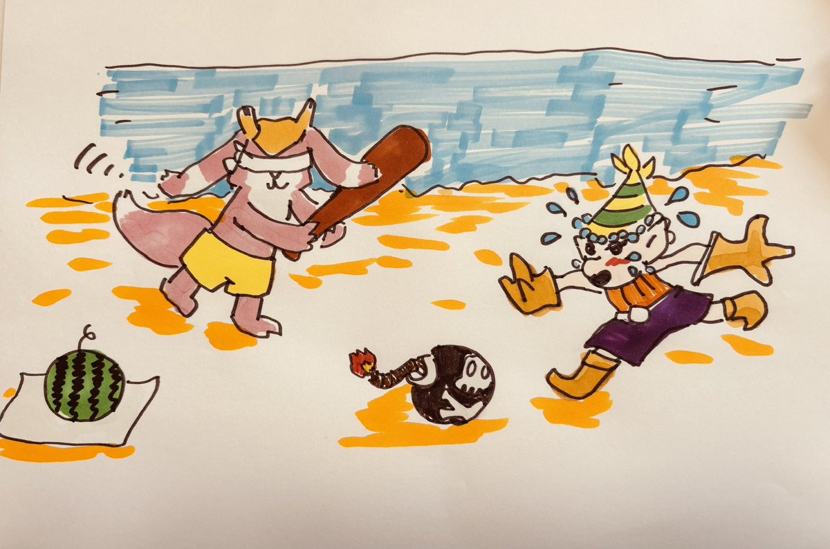 「よっしゃ…スイカの命、もろたで🌟」
（なお、それは爆弾）
#ローモバ
#アトチャレ67
IGG ID 
1049317650