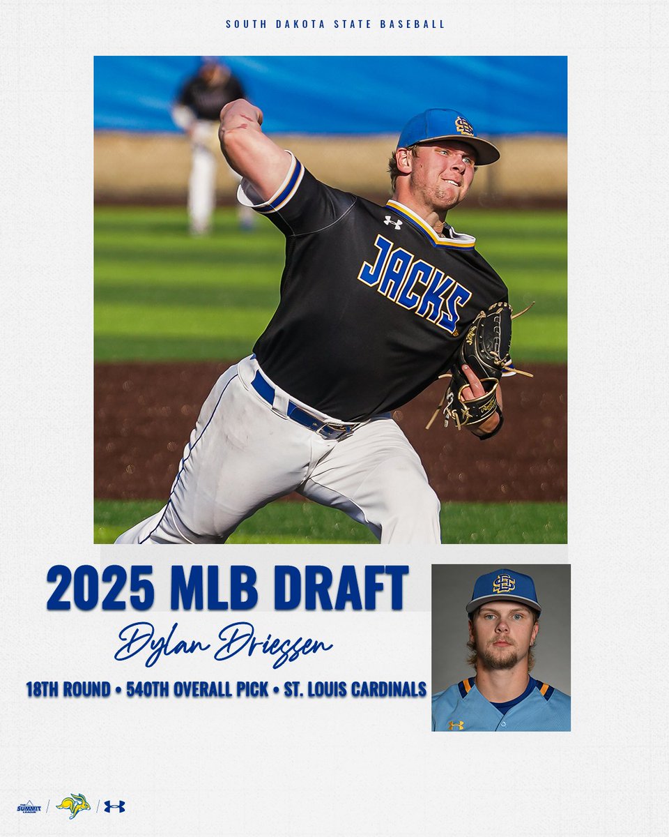 Draft Day for Dylan Driessen!

The Jackrabbit right-hander goes to the St. Louis Cardinals in the 18th round.

#GoJacks🐰
