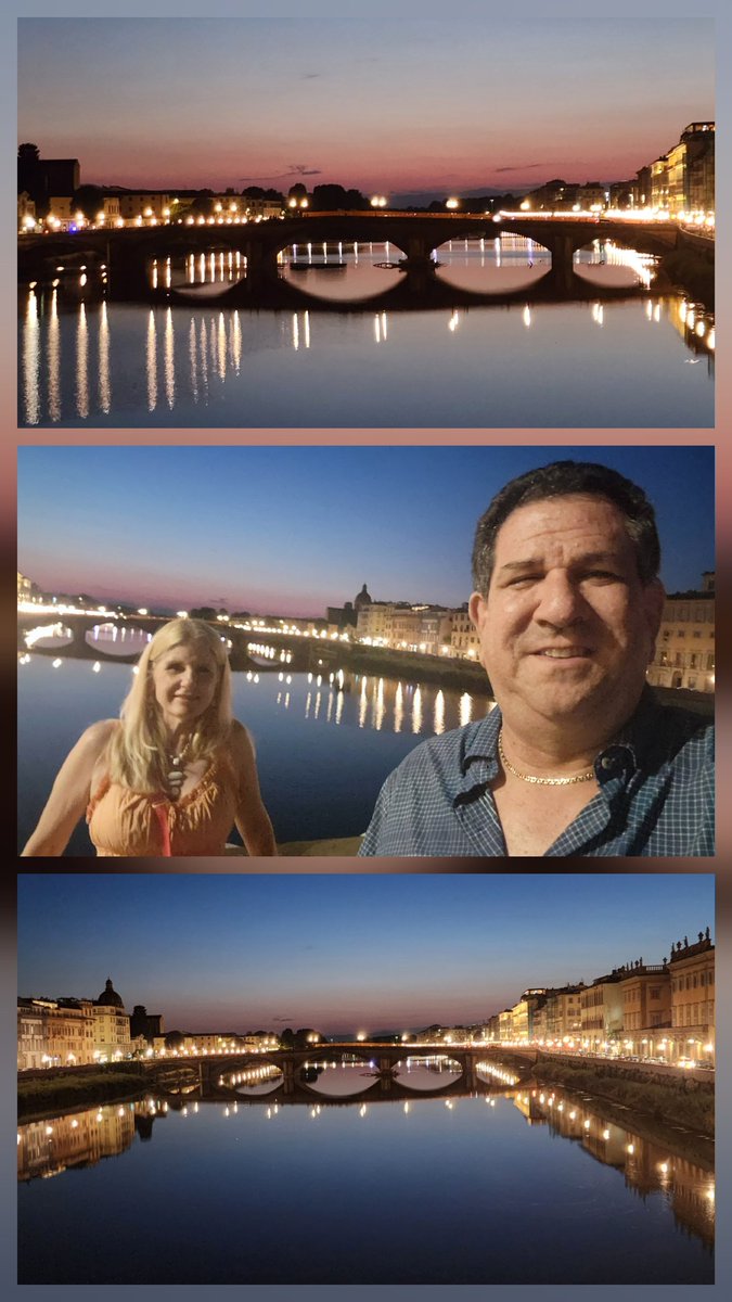 CruiseGuy's tweet image. Another beautiful night for an evening here in Florence, Italy, along g the Arno River.
