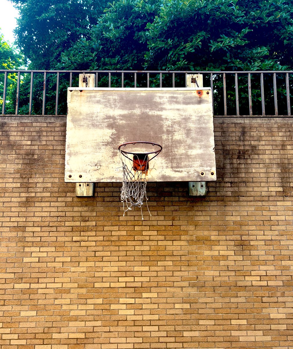 I love finding old, worn out baskets. Games that were played a lifetime ago. The stories this hoop could tell…. 

So many 1 on 1 games, 2️⃣1️⃣, buzzer beaters, &amp; dreams pursued. 

Such a beautiful game.
