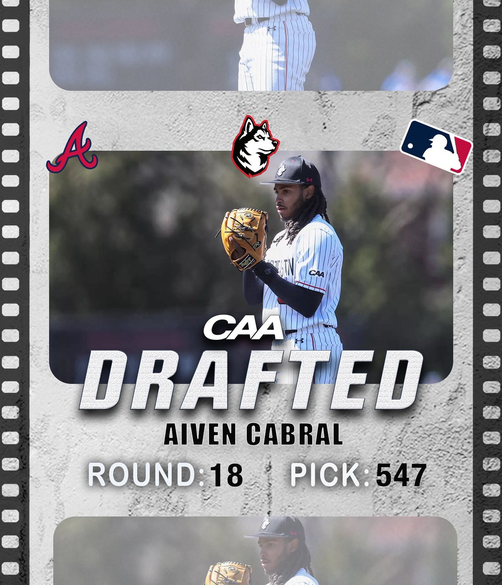 CAASports's tweet image. ⚾️ With the 547th pick in the @mlb Draft, the @braves select @gonubaseball’s Aiven Cabral!
#caabaseball