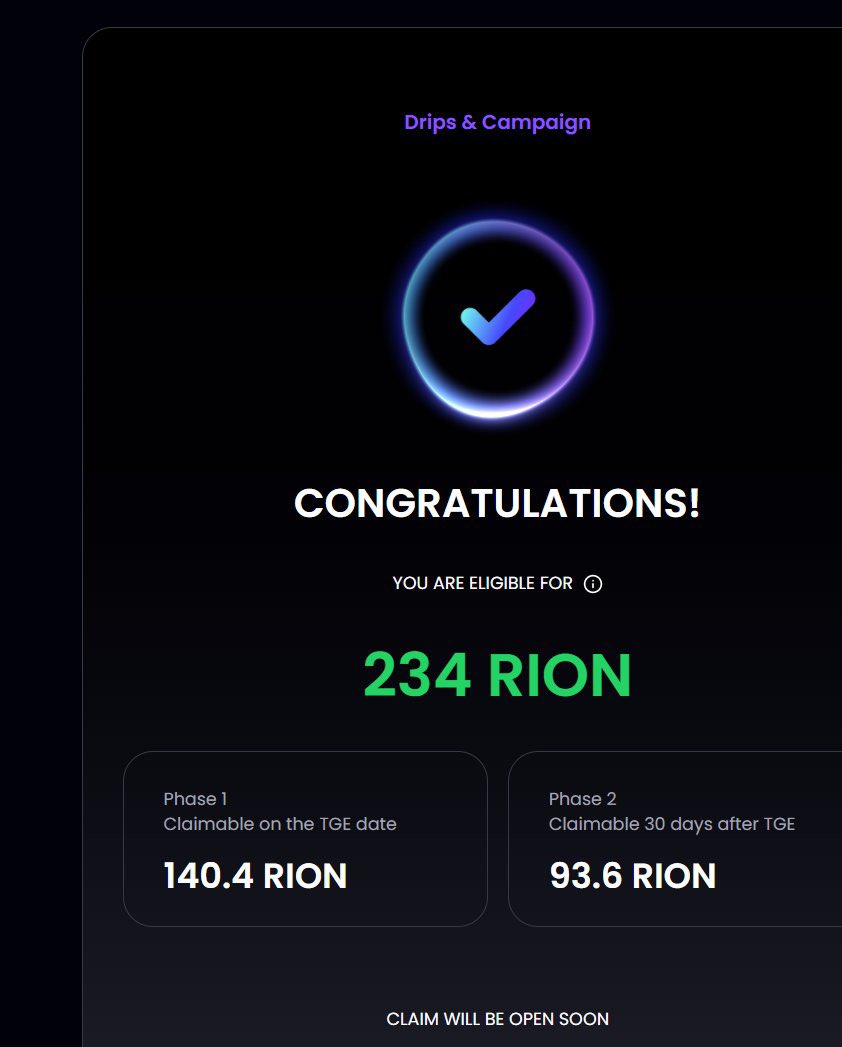 水滴空投了，看看有多少。

传送门：hyperion.xyz/airdrop

<a href="/hyperion_xyz/">Hyperion</a>   <a href="/KaitoAI/">Kaito AI 🌊</a>