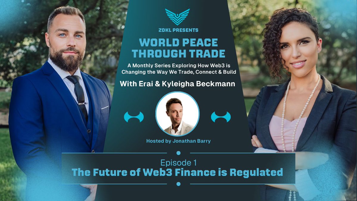 ZDKLCoin's tweet image. The future of Web3 finance isn’t lawless, it’s regulated.
Join on July 17th at 11am est for ZDKL’s first-ever webinar: World Peace Through Trade, a monthly series exploring how web3 is changing the way we trade, connect and build.
Featuring @BeckmannZDKL @KyleighaZDKL , and…