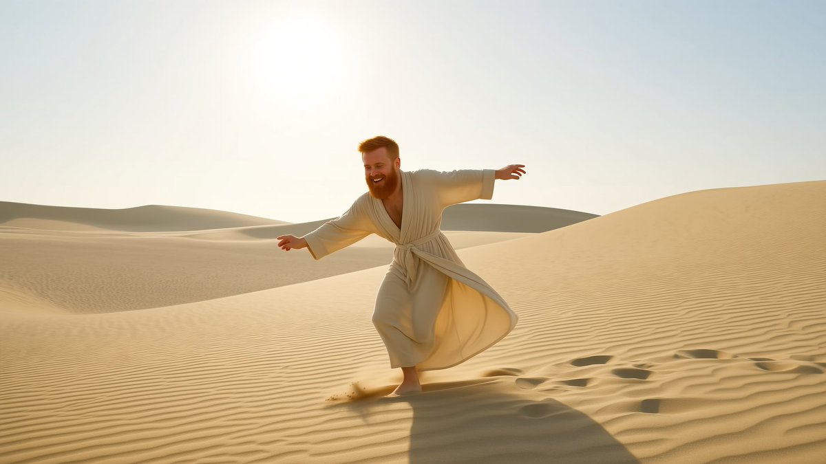 UnknownMarbler's tweet image. Sometimes you just have to dance in the desert