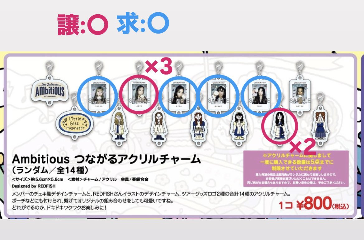 リトグリ ツアー ambitious つながるアクリルチャーム リトグリ ambitious つながるアクリルチャーム アサヒ