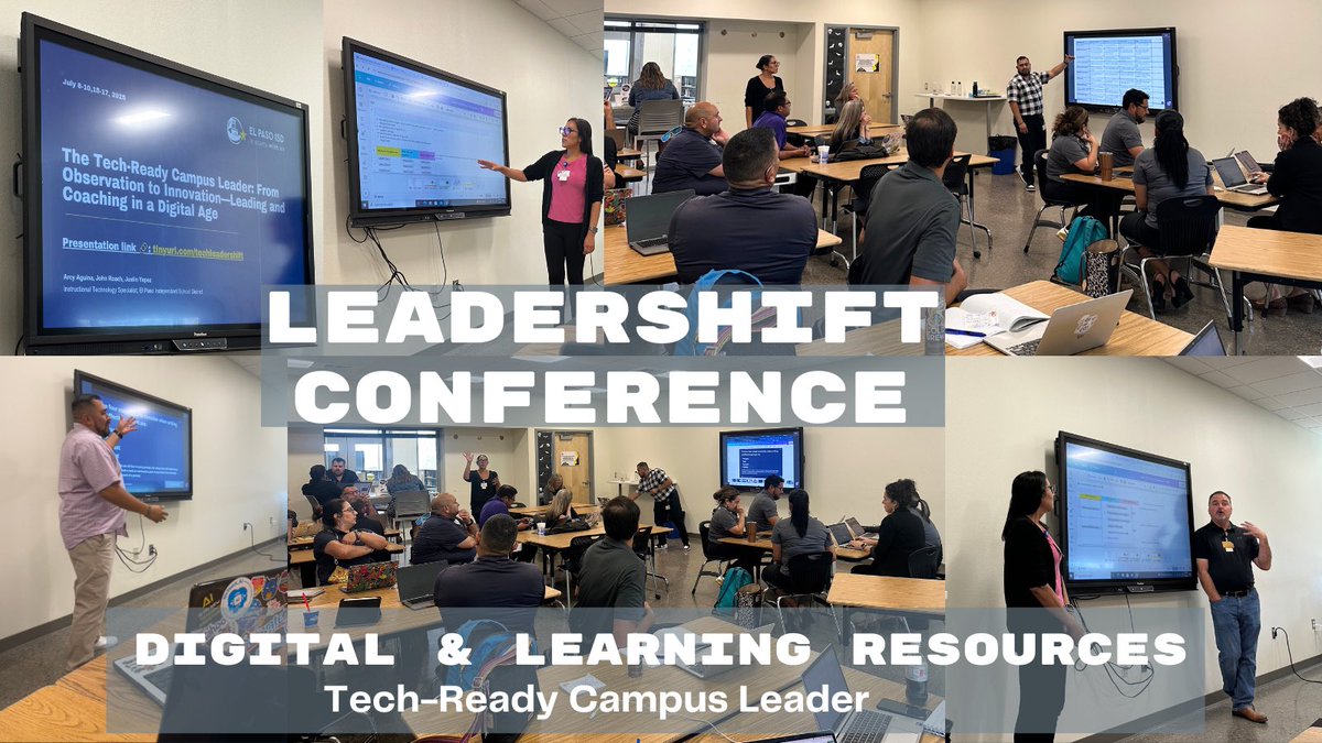 Digital and Learning Resources engaged campus principals in a Tech Ready Campus Leader session, evaluating and creating a technology ready vision while learning how AI can accelerate their productivity to give them more time for what really matters on campus. #ItStartsWithUs