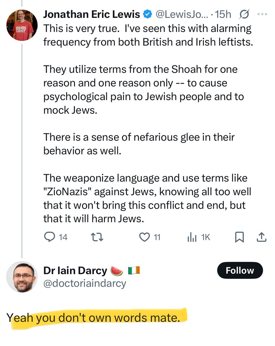 LewisJonathanE's tweet image. As I've said before, leftists derive immense pleasure from inflicting psychological harm on Jews
