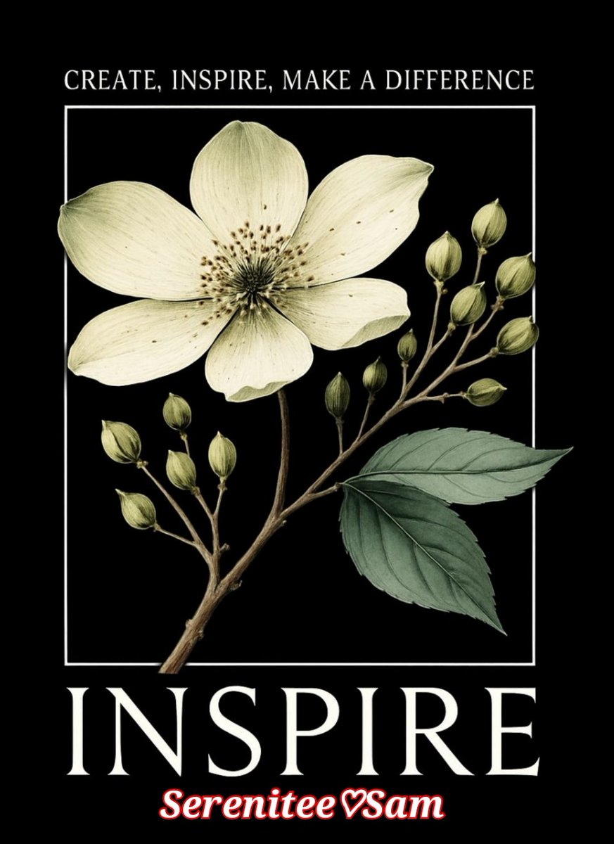 Serenitee♡Sam ~ Inspire 
✨️💡🤩🙌
Inspire a spark, let dreams take flight,
Create with passion, shine your light. 
Positivity flows, like a gentle stream,
Share smiles and joy, live the dream. 
Boost one another, lift hearts high,
Support and grow, as we reach for the sky.