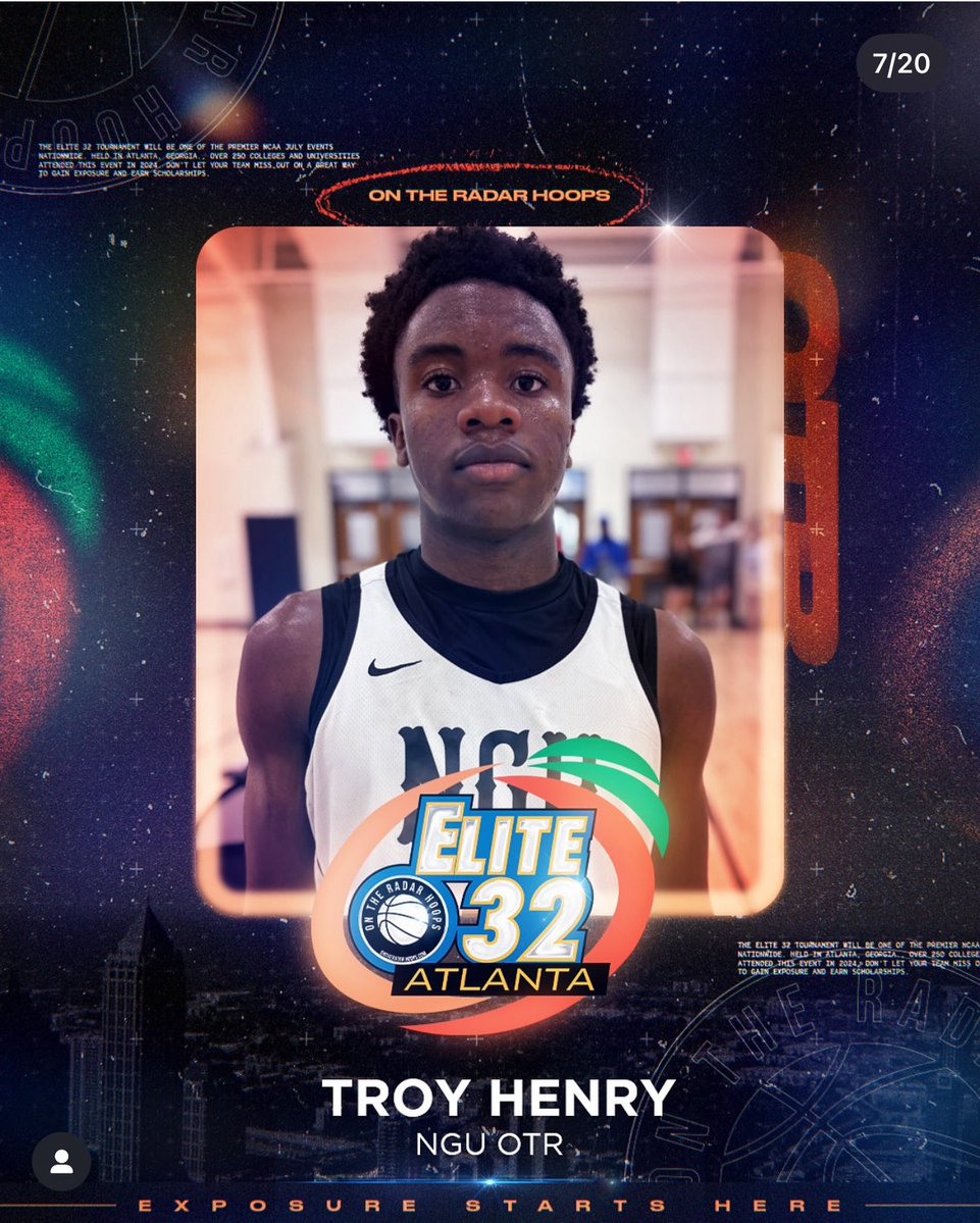 Troy Henry (@henrytroy0) on Twitter photo Thank you <a href="/OntheRadarHoops/">Shun Williams</a> for recognizing me as an top performer at Elite 32
<a href="/SequoyahHoops/">Sequoyah Chiefs Basketball 🏀</a> <a href="/KyleSandy355/">Kyle Sandy</a> <a href="/NGUATL/">NGUAAU</a> Thank you <a href="/OntheRadarHoops/">Shun Williams</a> for recognizing me as an top performer at Elite 32
<a href="/SequoyahHoops/">Sequoyah Chiefs Basketball 🏀</a> <a href="/KyleSandy355/">Kyle Sandy</a> <a href="/NGUATL/">NGUAAU</a>