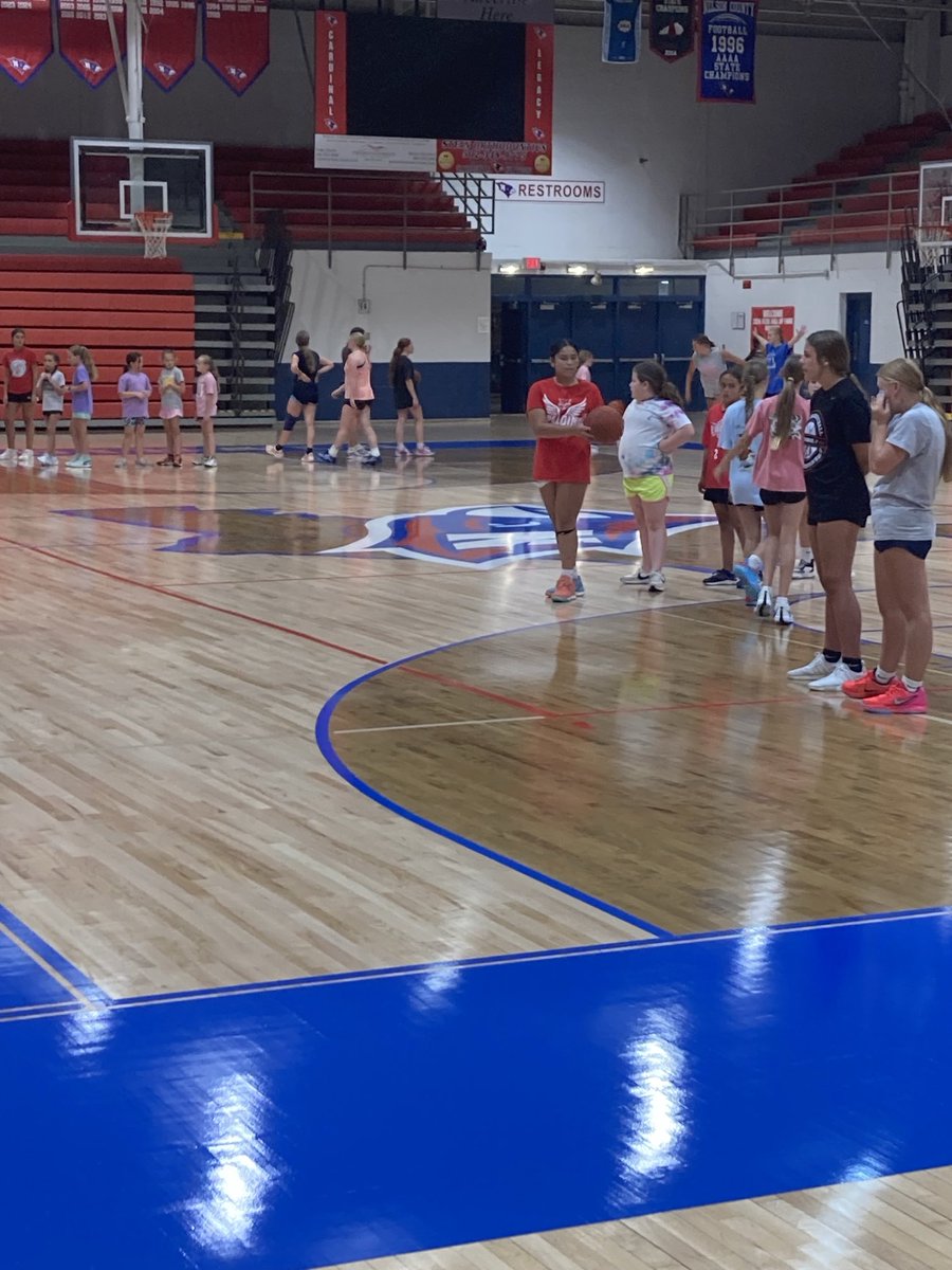 NelsonCoHSAthl1's tweet image. Nelson Co Lady Card basketball camp gets underway tonight at NCHS.
