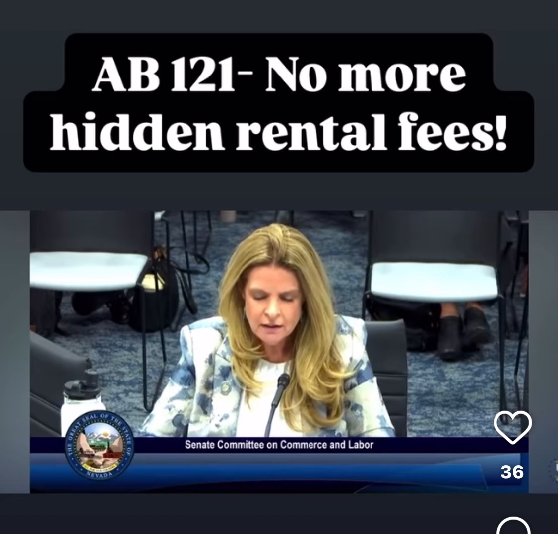 AB 121 passes the Nevada Legislature and the Governor signed it.  The law goes in to effect Oct. 1st!  

Let’s get the word out!