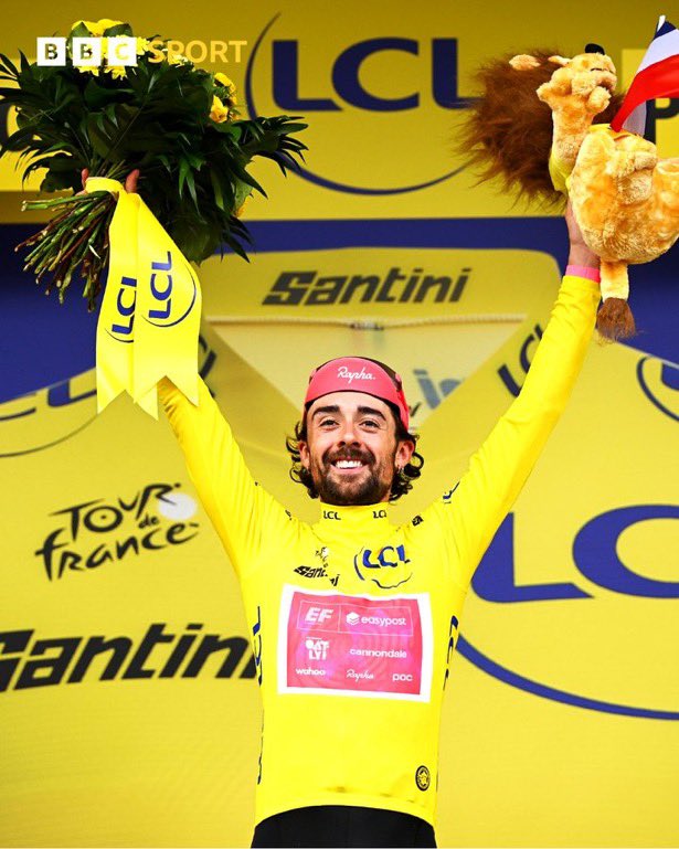 conordaunt's tweet image. Well done Ben Healy! #TDF2025
First Irishman to wear the yellow jersey .. in decades !