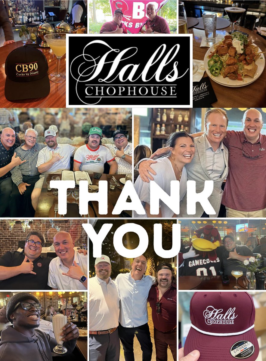 CockyHosp's tweet image. A HUGE thank you to @hallscolumbia for increasing space for the Kickoff Happy Hour on Sept 5! The Hall Family always demonstrates remarkable support for @uofsc and @gamecocksonline - we&apos;re extremely grateful! They&apos;re providing the venue, food, plus adding a patio tent to fit more…