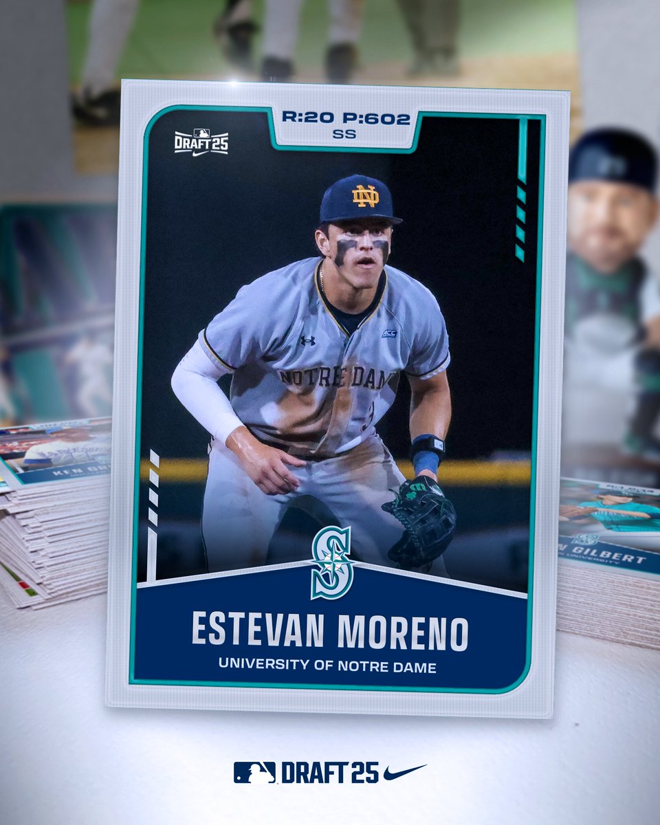 MsPlayerDev's tweet image. That's a wrap!
Our final pick of the 2025 #MLBDraft is SS @Estevan_03 from @NDBaseball! 🔱