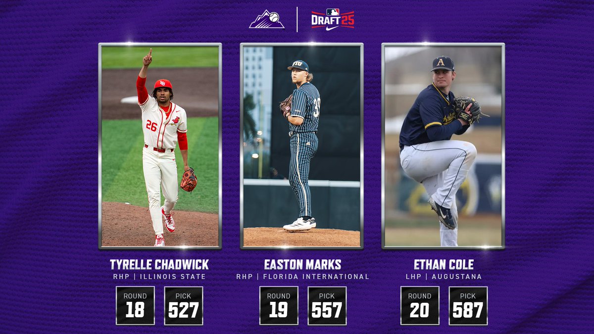 2025 MLB Draft ✅

Welcome to the Rockies 🏔️