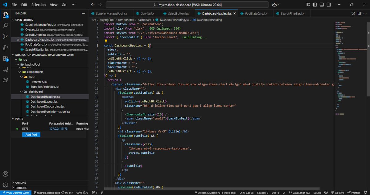 akeemmudash's tweet image. #React #FrontendArchitecture #ComponentDesign #DevStreak #BuildInPublic