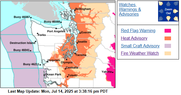 ghcdem's tweet photo. @NWSSeattle has issued 2 alerts for parts of Grays Harbor County. 
A Heat Advisory for 12PM Tuesday to 10 PM Wednesday. 
A Fire Weather Watch from Tuesday AM to Wednesday PM.  
Burn ban in effect for Grays Harbor County. https://t.co/UST6Owp38t