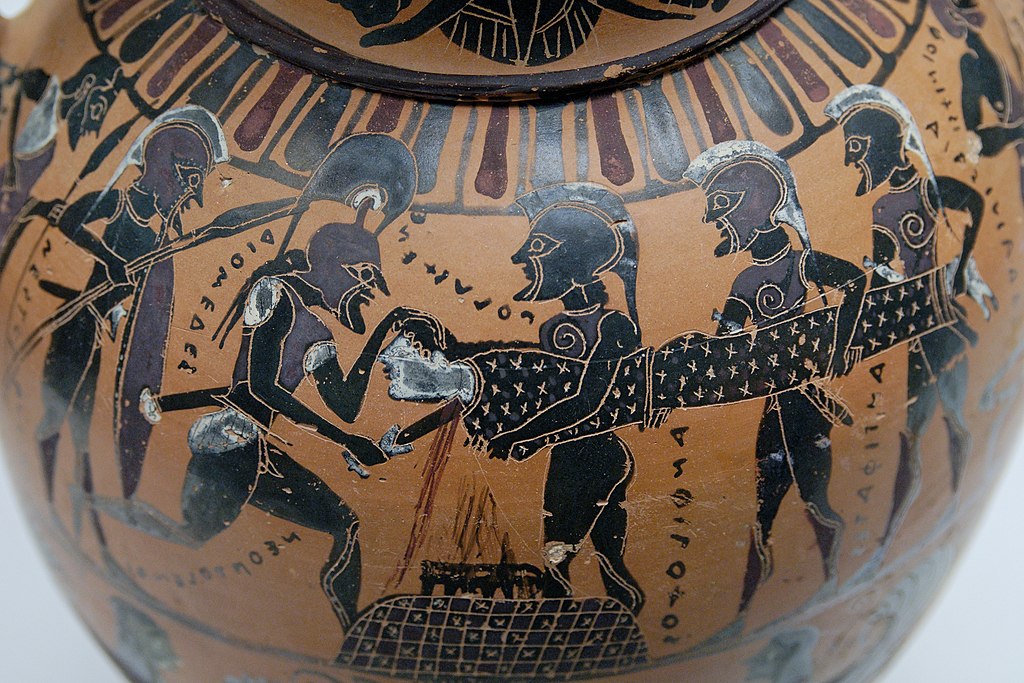 manpalomares's tweet image. With a swift motion, as in sacrifices to the gods, Neoptolemus slid the edge of his sword across Polyxena’s throat. The blood, gushing forth and splattering his face, also spilled over the mound of Achilles.
books2read.com/lastnighttroy