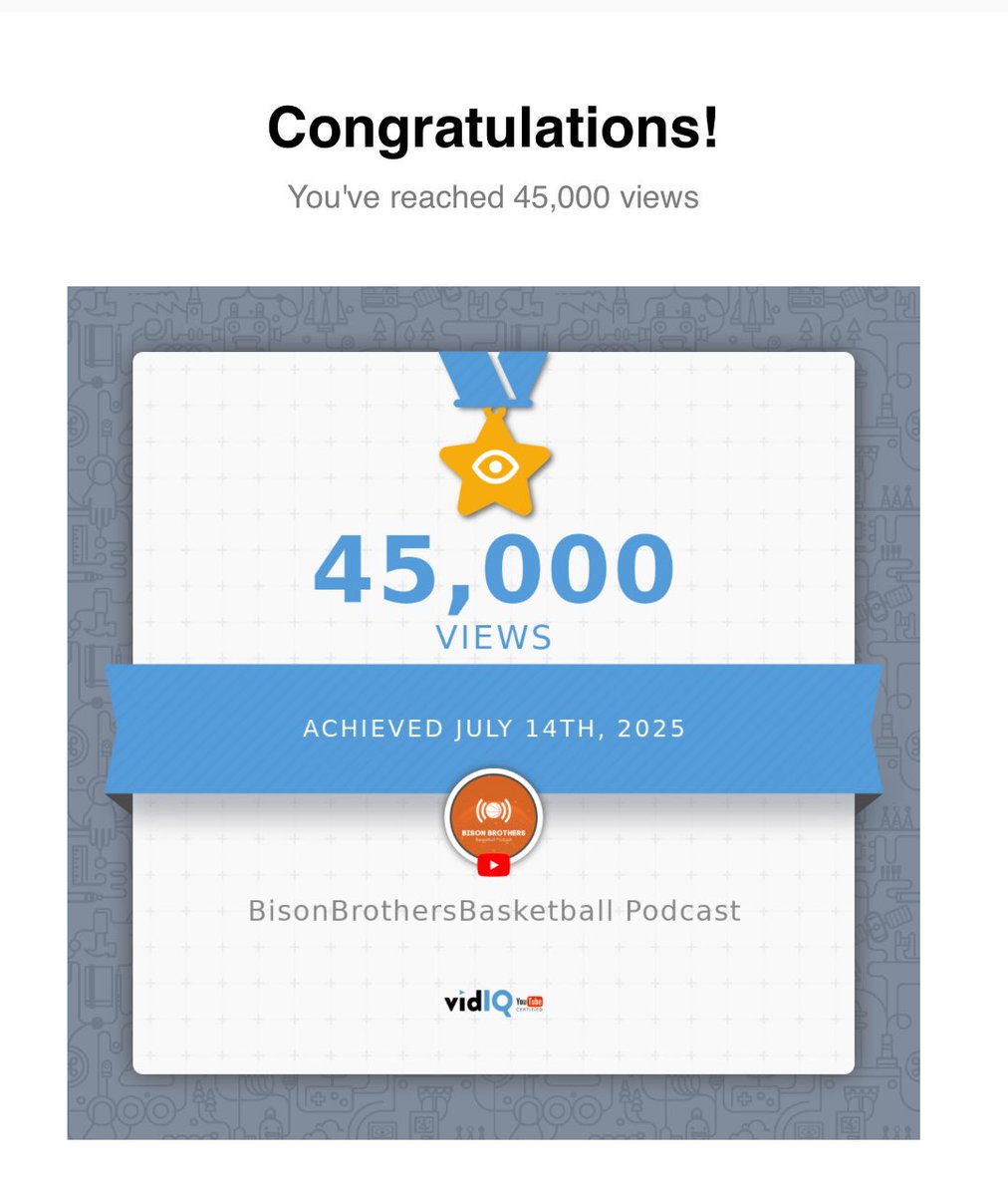 Too many people to thank!!  But we thank all of our viewers to days of the Bison Brothers Basketball Podcast.  Be a part of history and subscribe to the YouTube channel today!  <a href="/TheMeccaSociety/">TheMeccaSociety</a> <a href="/Coachtygrace/">CoachTy</a> <a href="/CoachDavisHU/">Brian Davis, M.S.</a> <a href="/PoopeeBlakeney/">Kenneth L Blakeney</a> <a href="/travelle_bryson/">Travelle Bryson</a> <a href="/LolaBlue14/">Carmen Bryson</a> <a href="/brian_stew22/">Brian Stewart</a>