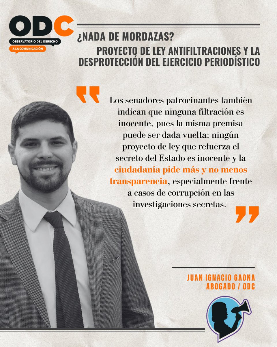 Observatorio del Derecho a la Comunicación ODC (@odcchile) on Twitter photo 🟠 Les compartimos la columna de opinión escrita por nuestro abogado, Juan Ignacio Gaona, publicada en <a href="/elmostrador/">El Mostrador</a>. Encuentra la columna de opinión completa en el siguiente enlace: acortar.link/E5Z1yJ 🟠 Les compartimos la columna de opinión escrita por nuestro abogado, Juan Ignacio Gaona, publicada en <a href="/elmostrador/">El Mostrador</a>. Encuentra la columna de opinión completa en el siguiente enlace: acortar.link/E5Z1yJ