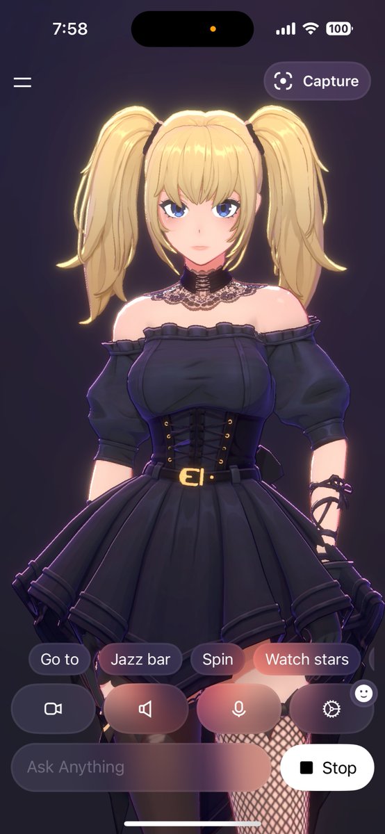 kurotesuta's tweet image. Holy cow, did X just introduce its own Waifu on the Grok app? Minus points, not an engineered cat girl, lol
