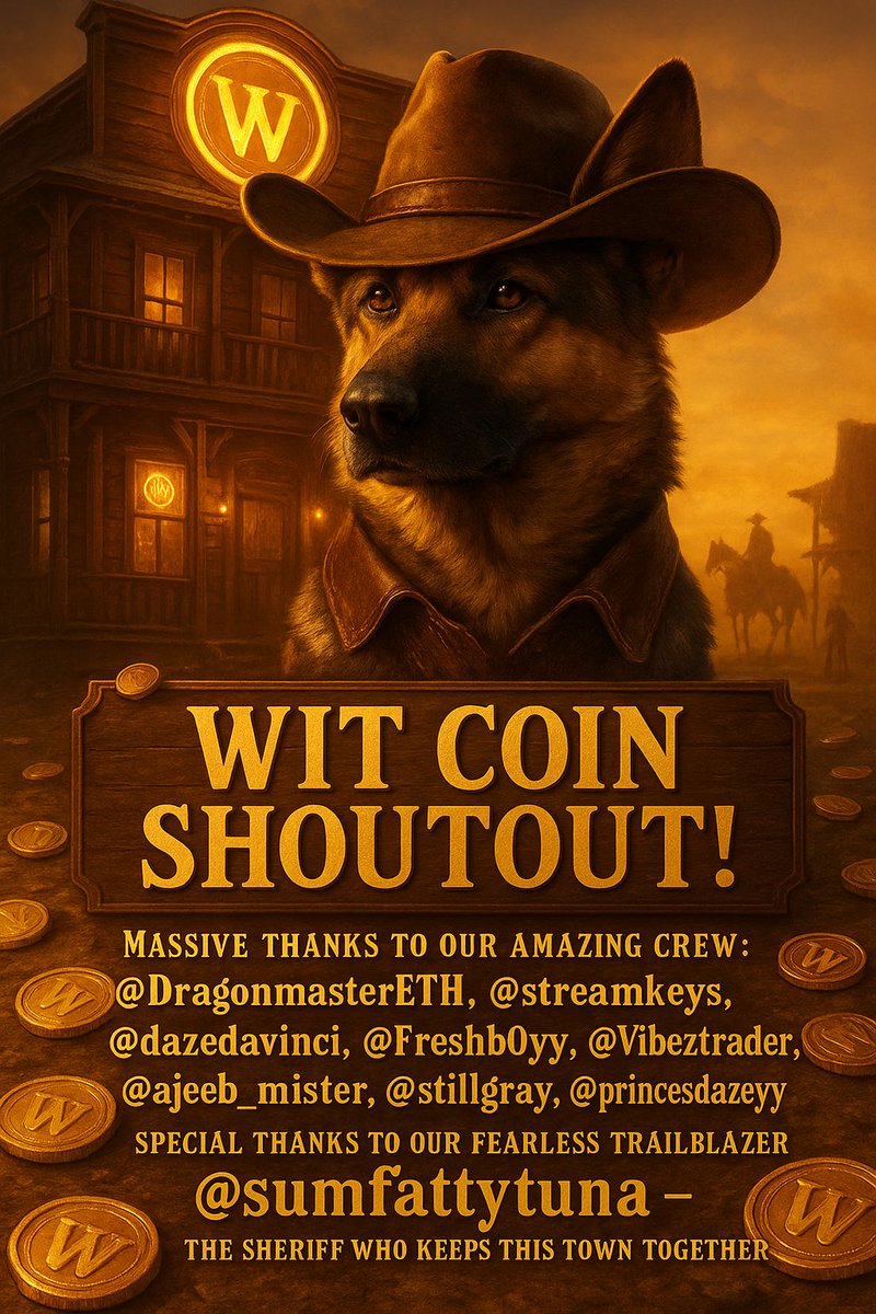 International Wrangler 🤠 (@ghayooradil) on Twitter photo Saluting the wildest crew in the crypto west 🤠💰
Big thanks to the legends:
<a href="/DragonmasterETH/">DragonmasterDX.eth ⛳ 🤠</a> <a href="/streamkeys/">SK 🤠</a> <a href="/dazedavinci/">Daze DaVinci</a> <a href="/Freshb0yyy/">Freshboy🤠</a>
<a href="/Vibeztrader/">CZ</a> <a href="/ajeeb_mister/">Umar 👁️🤠</a> <a href="/stillgray/">Ian Miles Cheong</a> <a href="/princessdazeyy/">PRINCE$ DAISY🌼✨</a>
And our fearless leader <a href="/sumfattytuna/">Witius Maximus 🫵🤠 𝕏</a> — the heart of this frontier! 💥
#WITcoin #Web3Wranglers Saluting the wildest crew in the crypto west 🤠💰
Big thanks to the legends:
<a href="/DragonmasterETH/">DragonmasterDX.eth ⛳ 🤠</a> <a href="/streamkeys/">SK 🤠</a> <a href="/dazedavinci/">Daze DaVinci</a> <a href="/Freshb0yyy/">Freshboy🤠</a>
<a href="/Vibeztrader/">CZ</a> <a href="/ajeeb_mister/">Umar 👁️🤠</a> <a href="/stillgray/">Ian Miles Cheong</a> <a href="/princessdazeyy/">PRINCE$ DAISY🌼✨</a>
And our fearless leader <a href="/sumfattytuna/">Witius Maximus 🫵🤠 𝕏</a> — the heart of this frontier! 💥
#WITcoin #Web3Wranglers