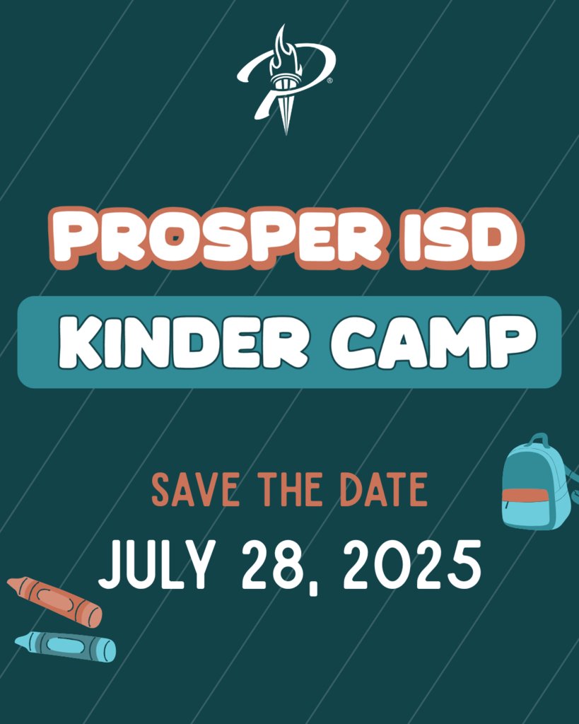 ProsperISD's tweet image. πβ¨ SAVE THE DATE β¨π
July 28th = Kinder Camp day!
Your little ones are about to start their BIG adventure, and we can't wait to welcome them (and you!) to their new school home!
Your campus will be sending out all the details soon β keep an eye out! π