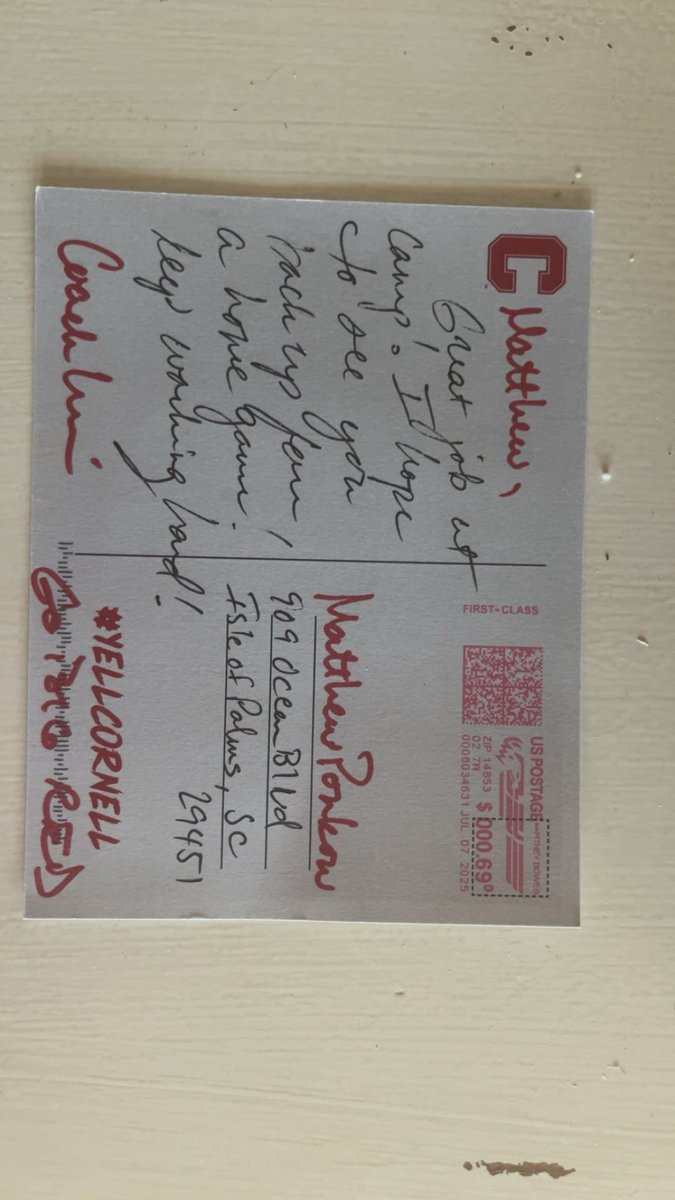 MPonk2009's tweet image. Thank you @TerryUrsin and @BigRed_Football for the letter! It was a pleasure being at camp, and I can’t wait to be back for a game this fall! @bishops_fb @LoganHallSC @MingoKarson