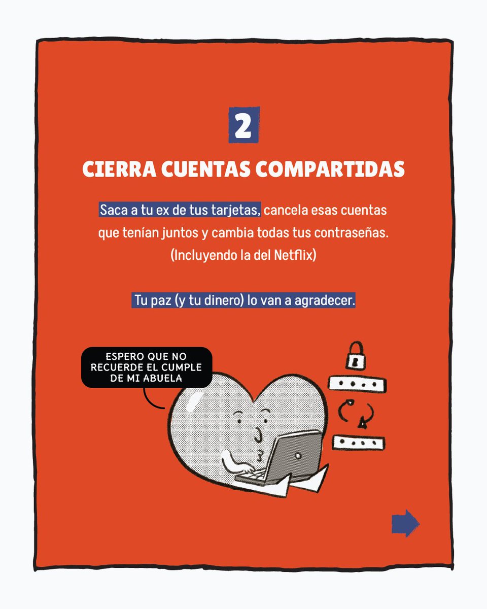 Pasa de migajero a financiero 😜,  crea una nueva relación con tu dinero con estos tips 😎💵💖 y coméntanos cuál otro agregarías 👀

Parte 1/2

#FinanzasPersonales #TipsFinancieros #RupturaAmorosa #GlowUpFinanciero