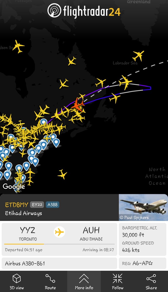 Cam3ra1's tweet photo. @flightradar24 any updates or reason @etihad  EY22 is turning around? #aviation https://t.co/XC90WM0Usd