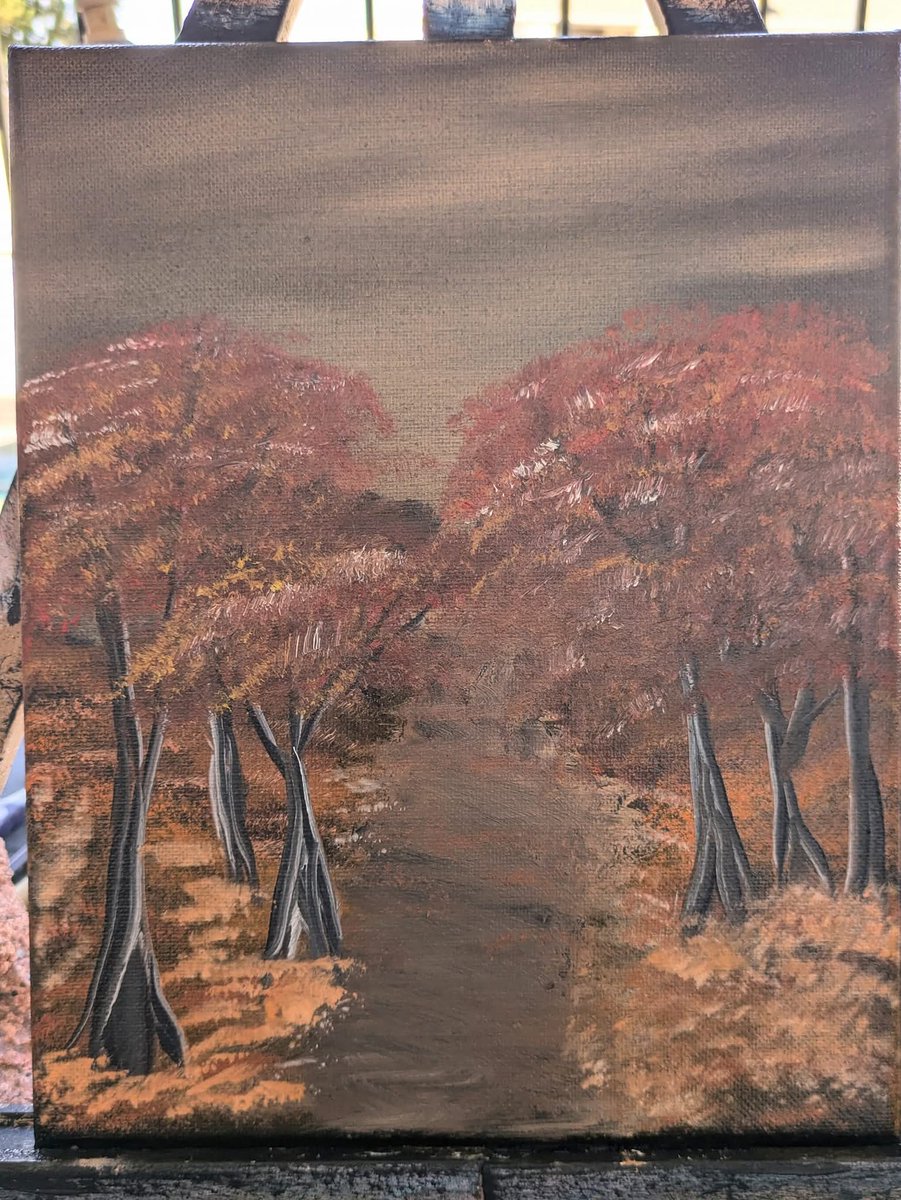 Little 8x10 autumn painting