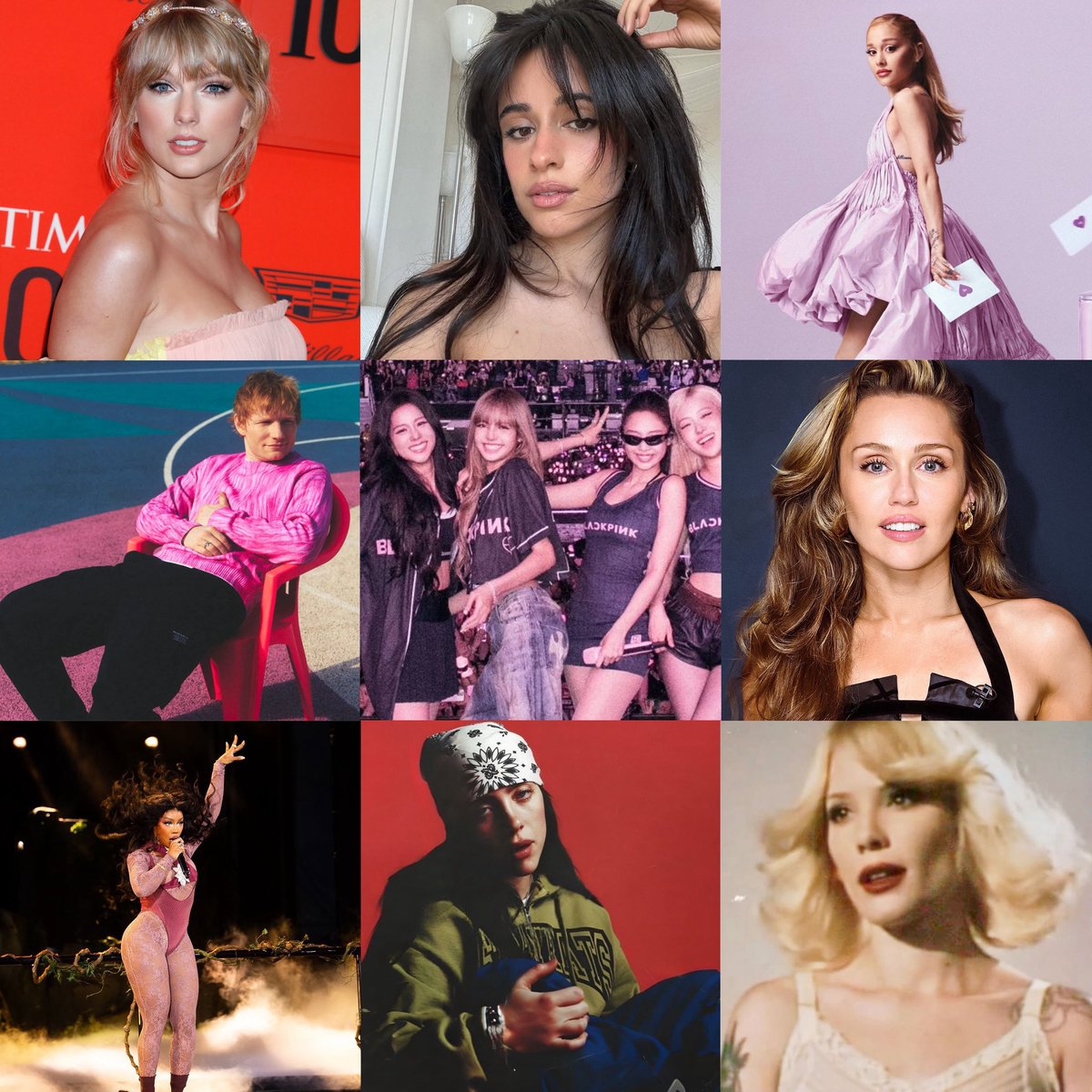 Rumored celebrities that will be invited for Selena Gomez’s wedding:

• Taylor Swift
• Camilla Cabello
• BLACKPINK
• Ariana Grande
• SZA
• Ed Sheeran
• Billie Eilish 
• Miley Cyrus
• Halsey