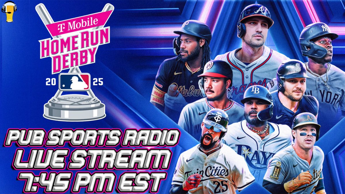 Pub Sports Radio ™ (@pubsportsradio) on Twitter photo TONIGHT, Join <a href="/DabyCab/">Cab</a> as he hosts tonight’s Home Run Derby Live Stream! We bring out our own All Stars including: <a href="/josebouquett/">Jose Bouquett</a>, <a href="/Spoonsbets/">Spoon</a>, <a href="/WineTimeSports/">Wine Time Sports</a>, <a href="/gettin_BILLs_/">🥋🏀billy briz 🏈🥊</a> & <a href="/PimpSlapPOD/">Mike M</a>! TONIGHT, Join <a href="/DabyCab/">Cab</a> as he hosts tonight’s Home Run Derby Live Stream! We bring out our own All Stars including: <a href="/josebouquett/">Jose Bouquett</a>, <a href="/Spoonsbets/">Spoon</a>, <a href="/WineTimeSports/">Wine Time Sports</a>, <a href="/gettin_BILLs_/">🥋🏀billy briz 🏈🥊</a> & <a href="/PimpSlapPOD/">Mike M</a>!