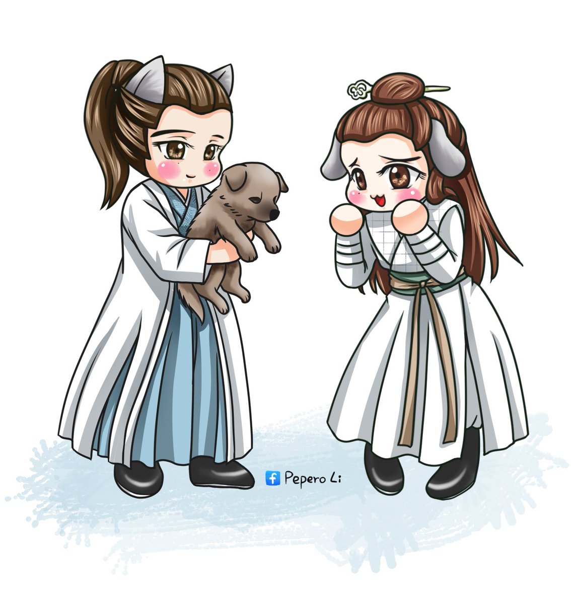 お題【ちちおや】、【幼なじみ】、【お兄ちゃん】

甄衍は甄一鍋のお父さんと思う(*^ω^*)

甄衍ちゃん：お兄ちゃん〜甄一鍋だけ抱かないで～～甄衍にも抱っこして〜
周絮ちゃん：仕方ないわね〜^_^

 #四季の山ドロライ