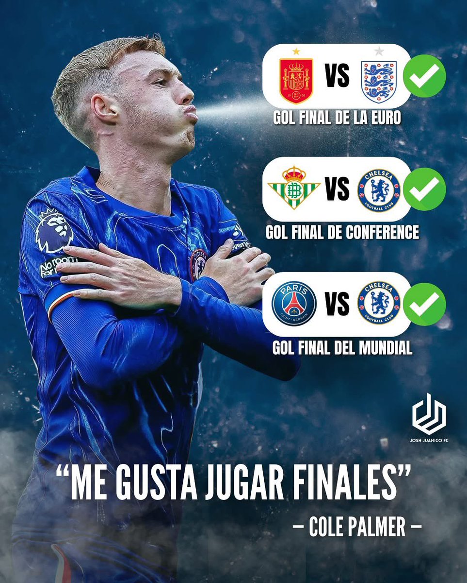 ❄️ Frío como el hielo en los momentos más calientes. 

#ColePalmer #Chelsea #JoshJuanico