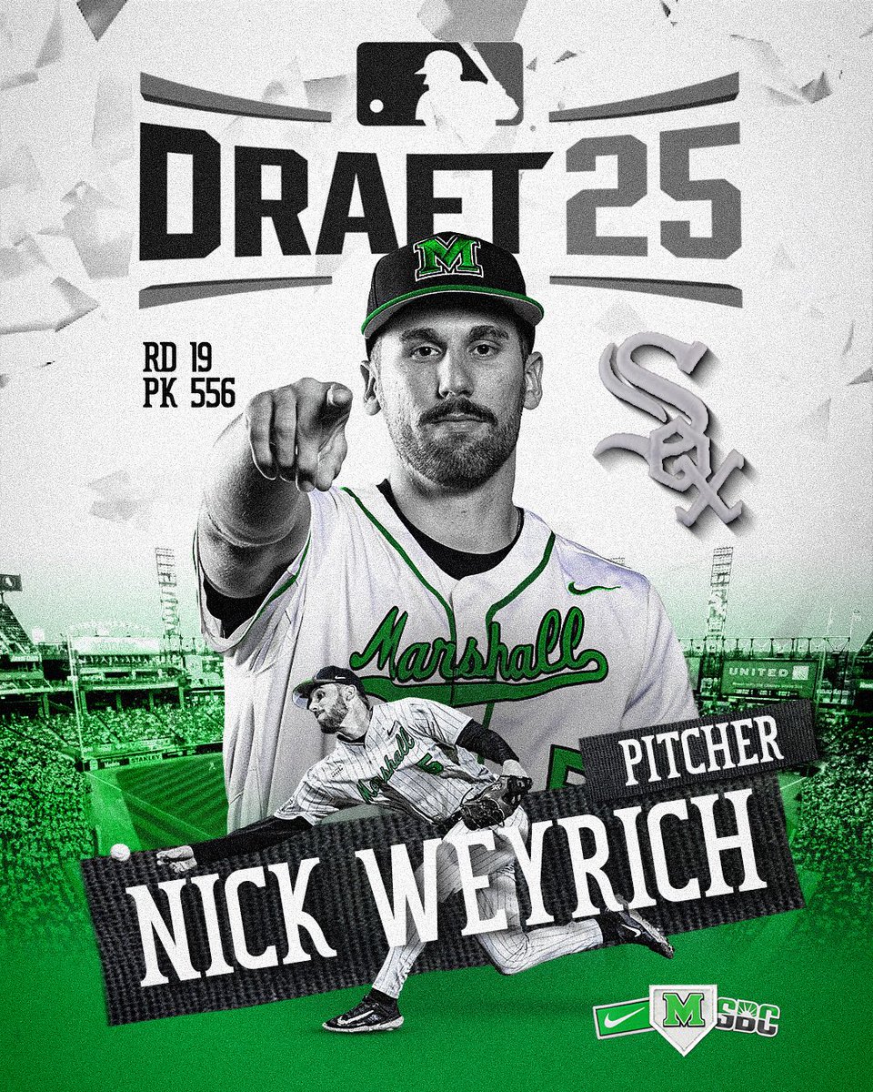 Marshall Baseball (@herdbaseball) on Twitter photo Our guy <a href="/WeyrichNicholas/">Nicholas Weyrich</a> is headed to the <a href="/whitesox/">Chicago White Sox</a> 🤘🫡
#WeAreMarshall Our guy <a href="/WeyrichNicholas/">Nicholas Weyrich</a> is headed to the <a href="/whitesox/">Chicago White Sox</a> 🤘🫡
#WeAreMarshall