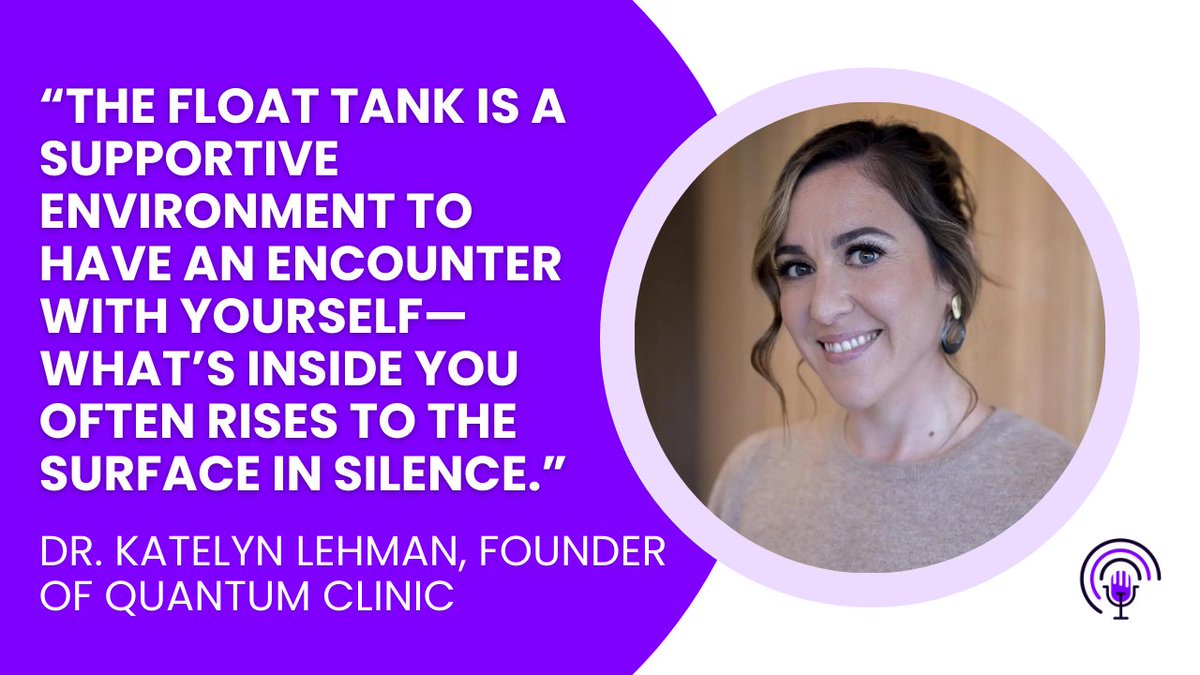 Float therapy isn’t an escape—it’s a return: to your body, your breath, and your baseline. In this episode, Sharlee Dixon speaks with Dr. Katelyn Lehman, a pioneering psychologist and founder of Quantum Clinic. Listen here: podbean.com/eas/pb-wie8q-1… #floattherapy #quantumclinic