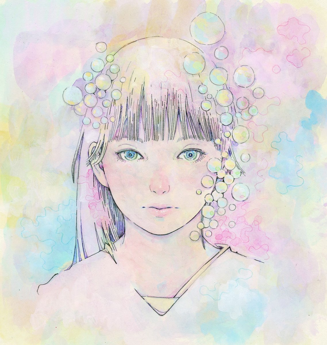 kimuraarumik's tweet image. 「触れると消える」