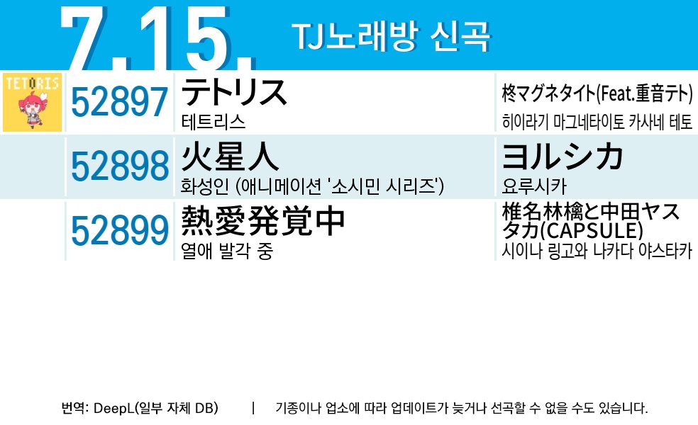 #TJ노래방 
#テトリス   #火星人   #熱愛発覚中