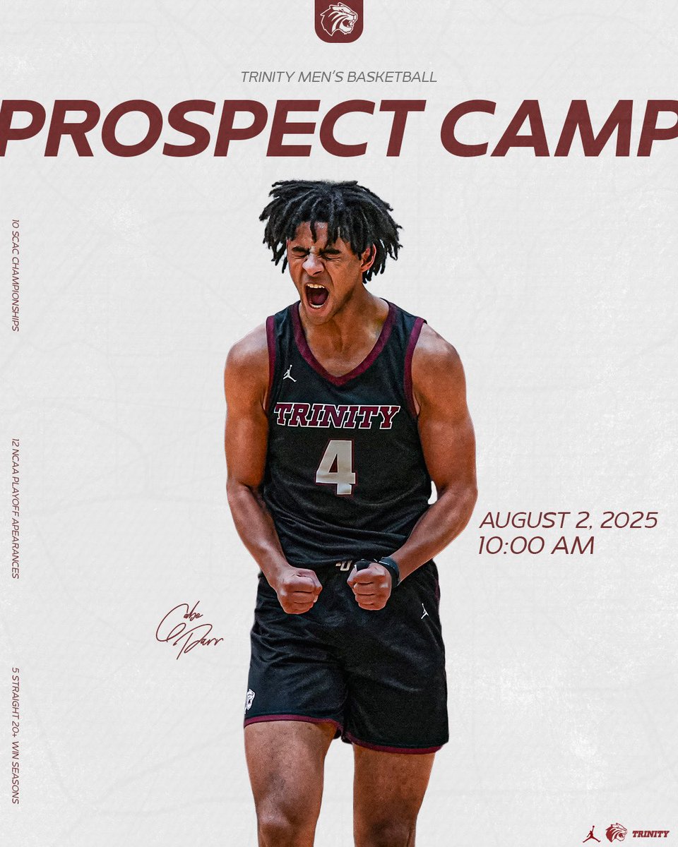 Come get in the floor with our players and coaches. Details here: trinitybasketballcamps.com
