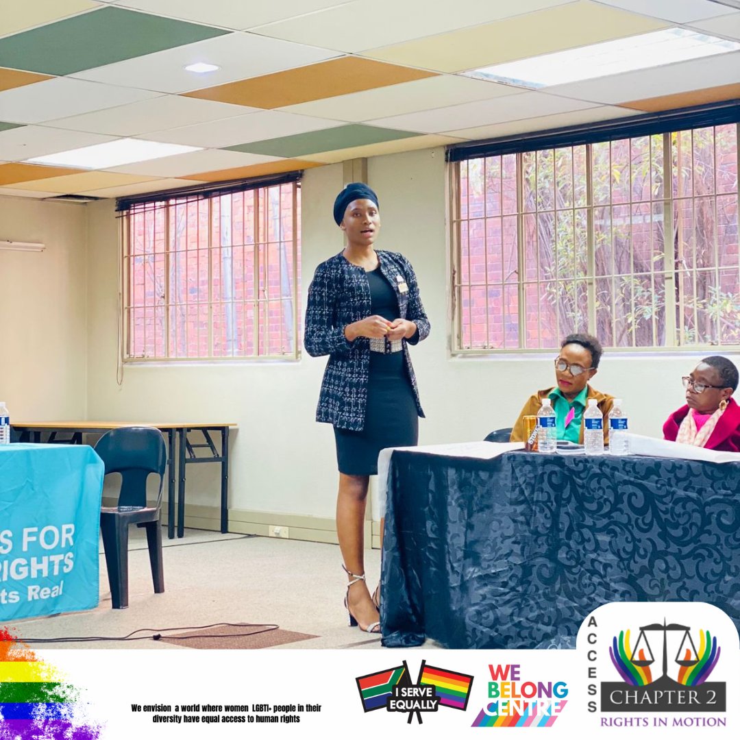 On 11 July, Access Chapter 2 attended the <a href="/LHR_SA/">Lawyers for Human Rights</a> workshop on LGBTI asylum and SOGI claims.

Represented by Mable Aphane and Minothando Hlanganyana, we shared insights on our legal support and advocacy for displaced LGBTQIA+ persons.

#AccessChapter2 #SOGIESC #AsylumSupport