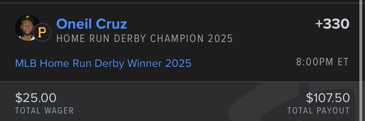 ProfitLabSports's tweet image. two little plays for the derby⚾️ 
#HRDerby #MLB #sportsbettingpicks