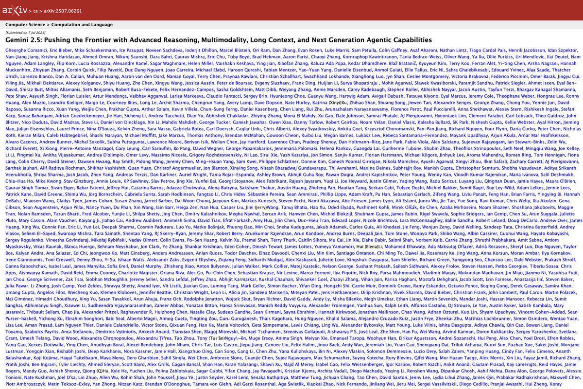 luismbat's tweet image. 3,295 authors on Gemini 2.5 paper. Just ~1,800 shy of the Higgs discovery paper's 5,154 - the record-holder for most co-authors.
The rise of AI isn’t just technological, it’s transforming how scientific collaboration is done, at scale.