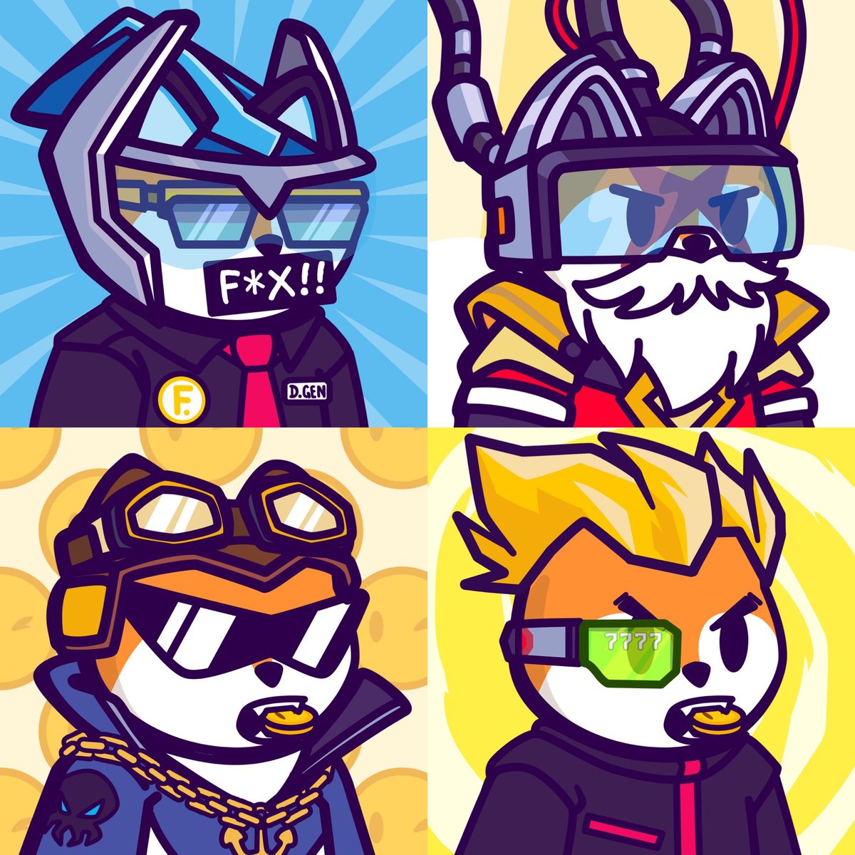 BlueFoxMD's tweet image. New upgraded art dropped today for @FamousFoxFed holders! Haven’t been this excited in web3 in awhile. Here are four of my favorite upgraded foxes. Credit to @nyaumon for the incredible art!