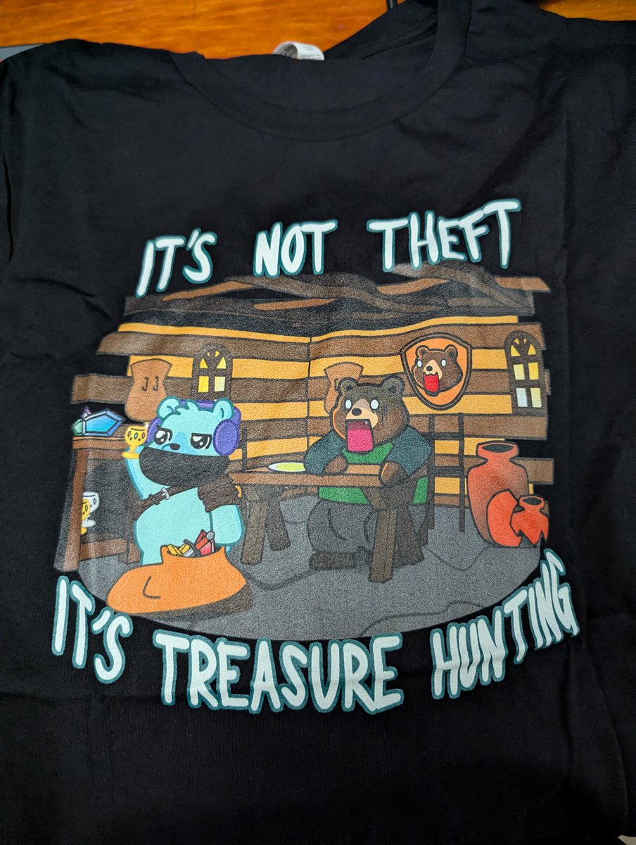 I don't know about you folks, but if I'm saving the world then all loot is fair game.  Even little Timmy's personal coin collection.

Rep your own pilfering here: merch.finamenon.tv