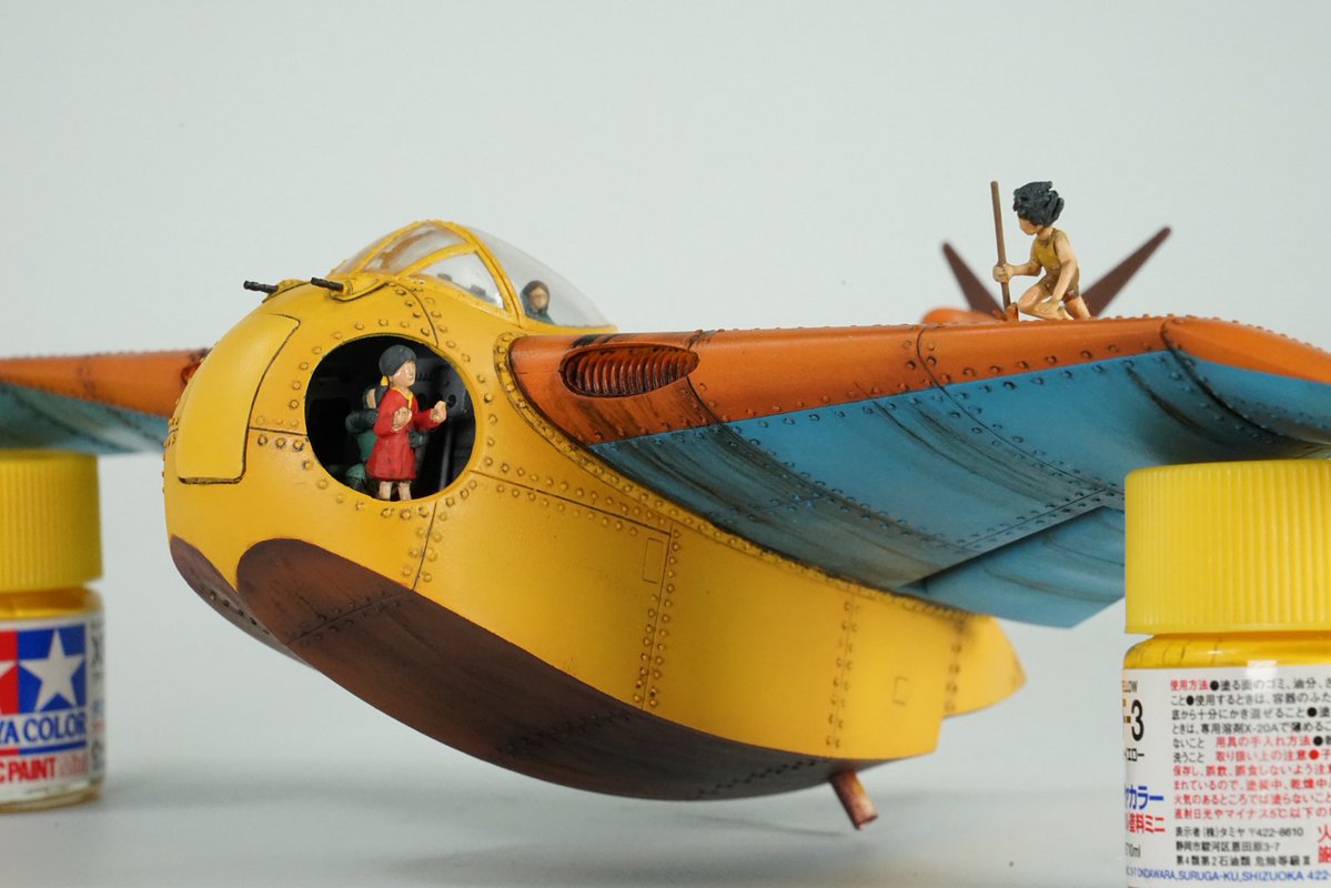 AFVmodeler's tweet image. 週末は豊中市立文化芸術センターで開催される宮崎メカ模型クラブの展示会に出展します。ナウシカ、ポルコのジオラマに加え、新作の未来少年コナンのファルコのジオラマも展示予定です。
是非ともお越しくださいませ。