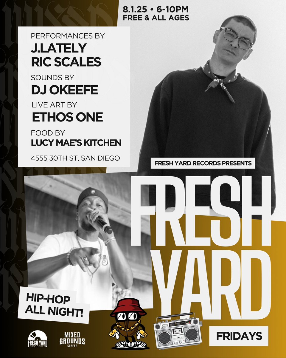 Who do I know in San Diego? 

Got a free show out there 8/1 slide through and say what’s up ✌️